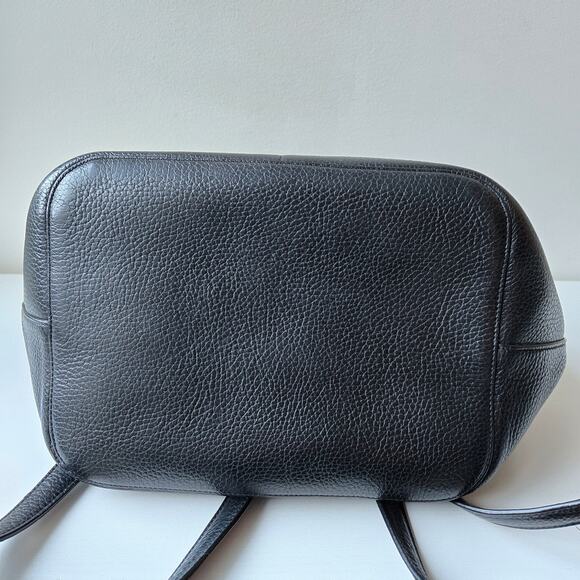 Cuyana Black Pebbled Leather Backpack with Dust bag Original Style Classic Rare main image 4